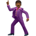 🕺🏾 man dancing: medium-dark skin tone display on Apple